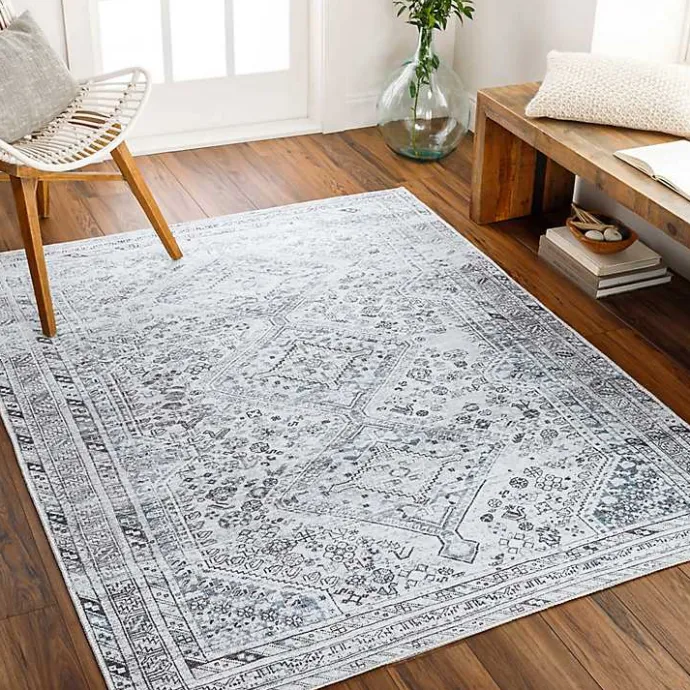 Online Kirklands Home Traditional Washable Area Rug, 6x9 Blue