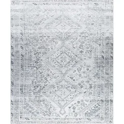 New Kirklands Home Traditional Washable Area Rug, 7x10 Blue