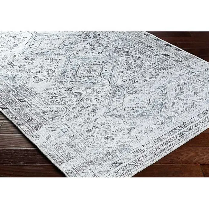 Sale Kirklands Home Traditional Washable Area Rug, 8x12 Blue
