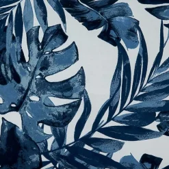 Hot Kirklands Home Blue Tropical Leaves Outdoor Throw Pillow