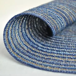 Sale Kirklands Home Variegated Round Placemats, Set of 6 Blue