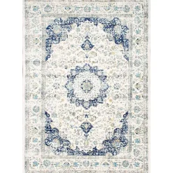 Kirklands Home Blue Verona Area Rug, 5x8