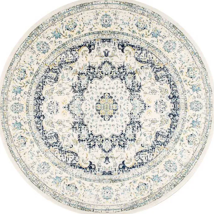 Clearance Kirklands Home Blue Verona Round Area Rug, 5 ft.