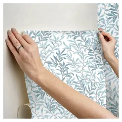 Discount Kirklands Home Vines Peel & Stick Wallpaper Blue