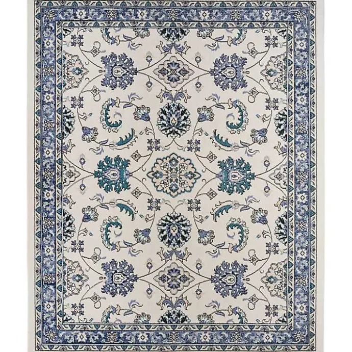 Discount Kirklands Home Blue Vintage Medallion Indoor/Outdoor Rug, 5x7