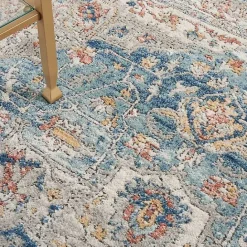 Kirklands Home Vintage Raj Area Rug, 3x5 Blue