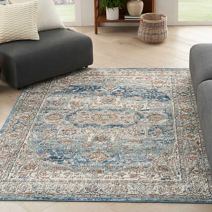 Clearance Kirklands Home Vintage Raj Area Rug, 5x7 Blue