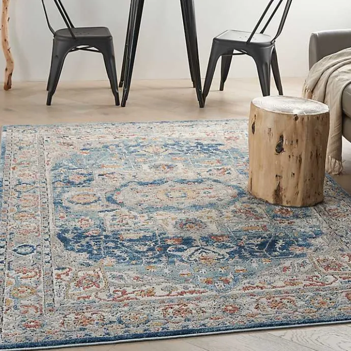 Clearance Kirklands Home Vintage Raj Area Rug, 5x7 Blue
