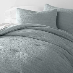 Hot Kirklands Home Waffle Ultra-Soft 3-pc. Queen Comforter Set Blue