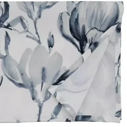 New Kirklands Home Blue Watercolor Floral Table Runner