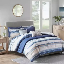 Hot Kirklands Home Blue Watercolor 8-pc. Full/Queen Comforter Set