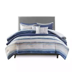 Clearance Kirklands Home Blue Watercolor 8-pc. King Comforter Set