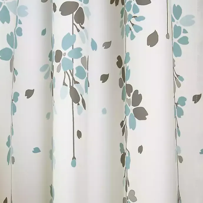 Hot Kirklands Home Blue Weeping Flower Curtain Panel Set, 95 in.