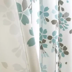 Hot Kirklands Home Blue Weeping Flower Curtain Panel Set, 95 in.