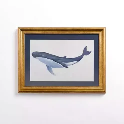 Clearance Kirklands Home Blue Whale Framed Art Print
