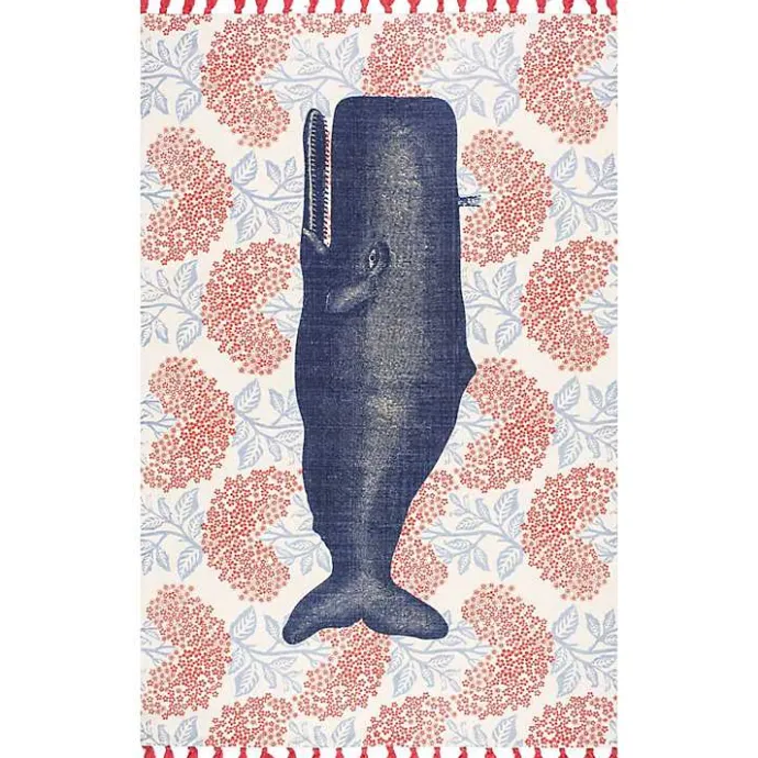 Outlet Kirklands Home Blue Whale Thomas Paul Area Rug, 5x8