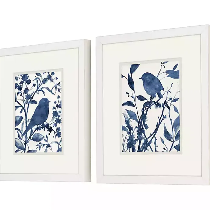 Hot Kirklands Home Bluebird Silhouette Framed Art Prints, Set of 2