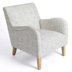 Discount Kirklands Home Blue-Grey Houndstooth 2-pc. Chair and Ottoman Set