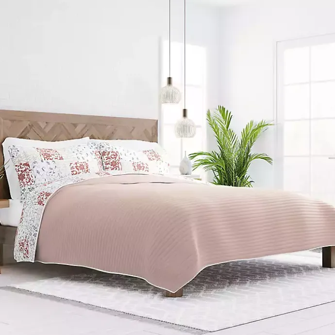 Discount Kirklands Home Blush Patchwork Reversible 3-pc. King Quilt Set