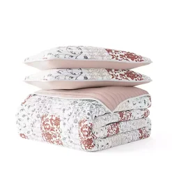 Discount Kirklands Home Blush Patchwork Reversible 3-pc. King Quilt Set