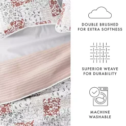 Discount Kirklands Home Blush Patchwork Reversible 3-pc. King Quilt Set