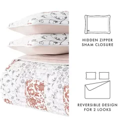 Discount Kirklands Home Blush Patchwork Reversible 3-pc. King Quilt Set