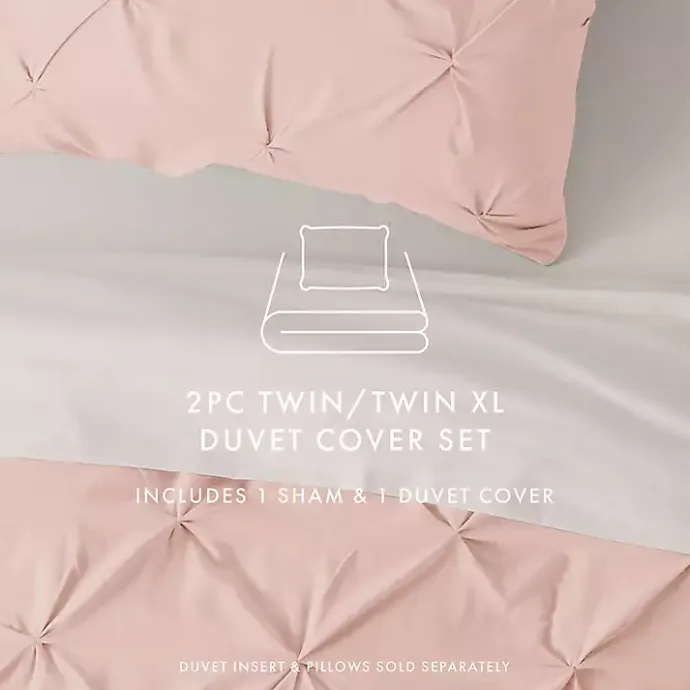 Outlet Kirklands Home Blush Pinched 2-pc. Twin Duvet Cover Set Pink