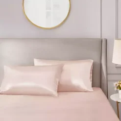 Clearance Kirklands Home Blush Satin King 2-pc. Pillow Case Set Pink