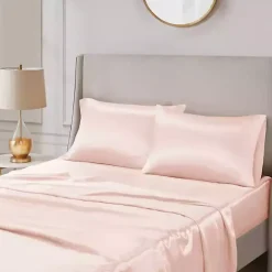 Best Kirklands Home Blush Satin Standard 2-pc. Pillow Case Set Pink