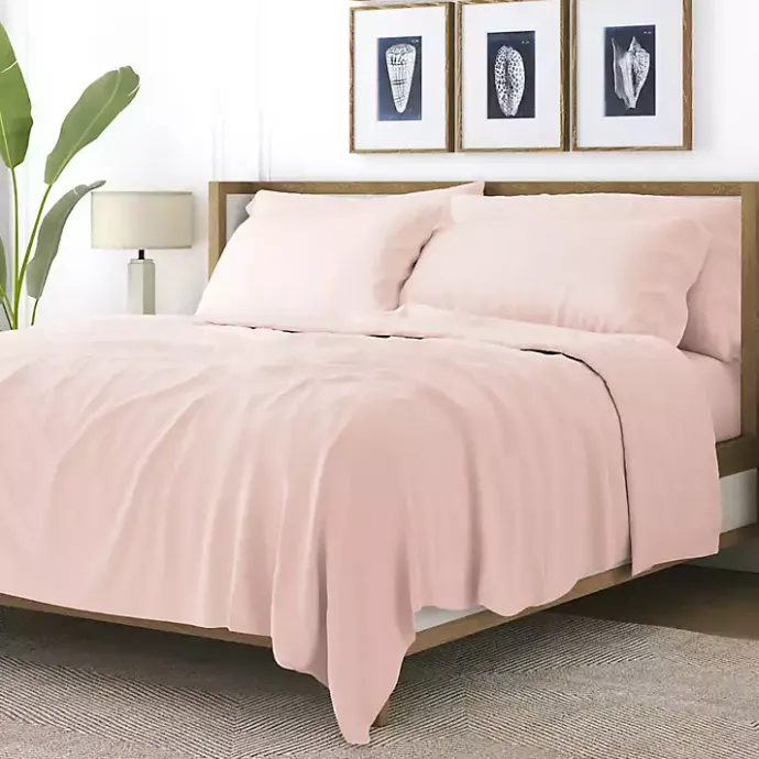 Hot Kirklands Home Blush Ultra Soft 6-pc. Full Sheet Set Pink