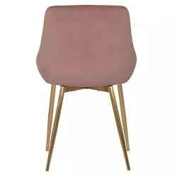 Hot Kirklands Home Blush Velvet Heidi Dining Chair Pink