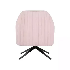 Clearance Kirklands Home Blush Velvet Swivel Accent Chair Pink