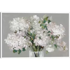 Online Kirklands Home Blushing Hydrangeas Framed Canvas Art Print