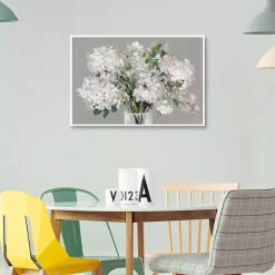 Online Kirklands Home Blushing Hydrangeas Framed Canvas Art Print