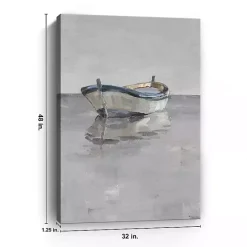 Online Kirklands Home Boat on the Horizon Canvas Art Print Gray