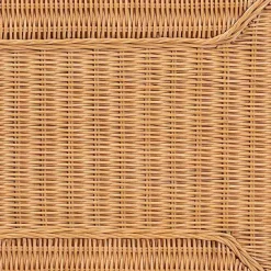 Online Kirklands Home Bohemian Braided Rat Coffee Table Tan