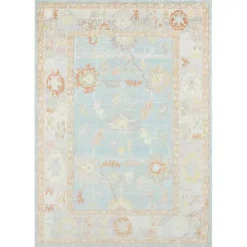 Clearance Kirklands Home Bohemian Gretna Aqua Beige Accent Rug, 2x3