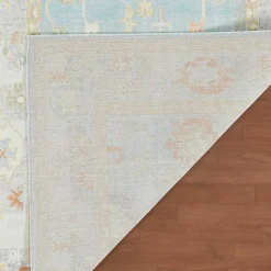 Clearance Kirklands Home Bohemian Gretna Aqua Beige Accent Rug, 2x3