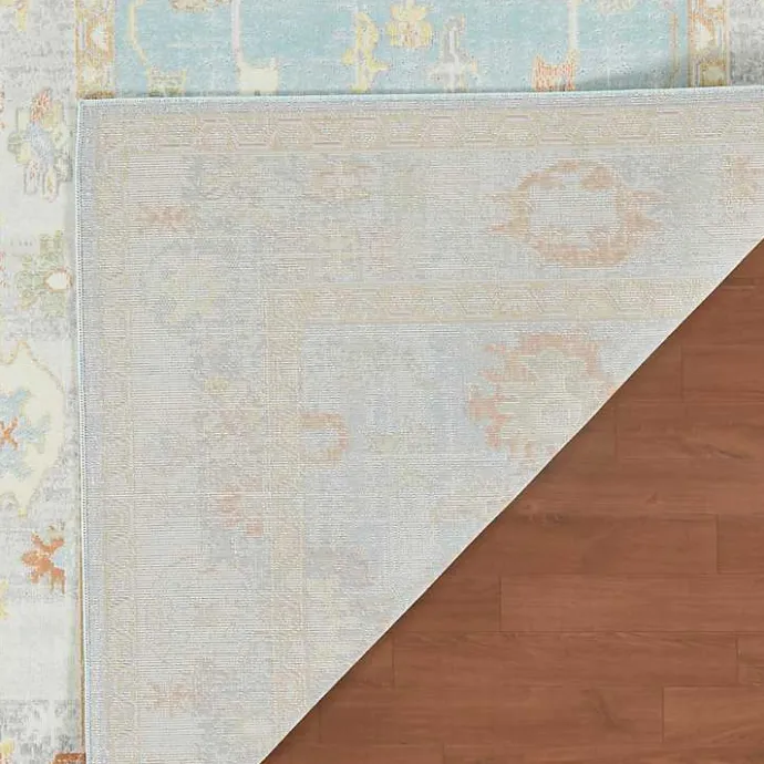 Clearance Kirklands Home Bohemian Gretna Aqua Beige Accent Rug, 2x3