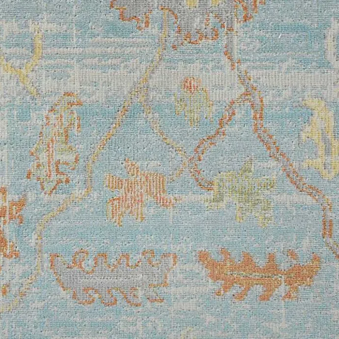 Clearance Kirklands Home Bohemian Gretna Aqua Beige Accent Rug, 2x3