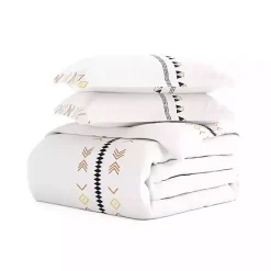 Clearance Kirklands Home Bohemian Stripe 3-pc. King Duvet Cover Set White