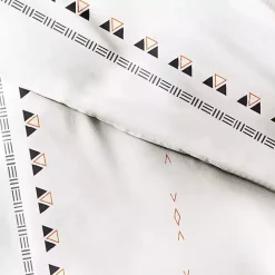 Outlet Kirklands Home Bohemian Stripe 3-pc. Queen Duvet Cover Set White