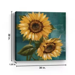 Discount Kirklands Home Bold Sunflowers Canvas Art Print, 30x30 in.