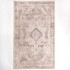 Kirklands Home Bone Rosette Area Rug, 5x7