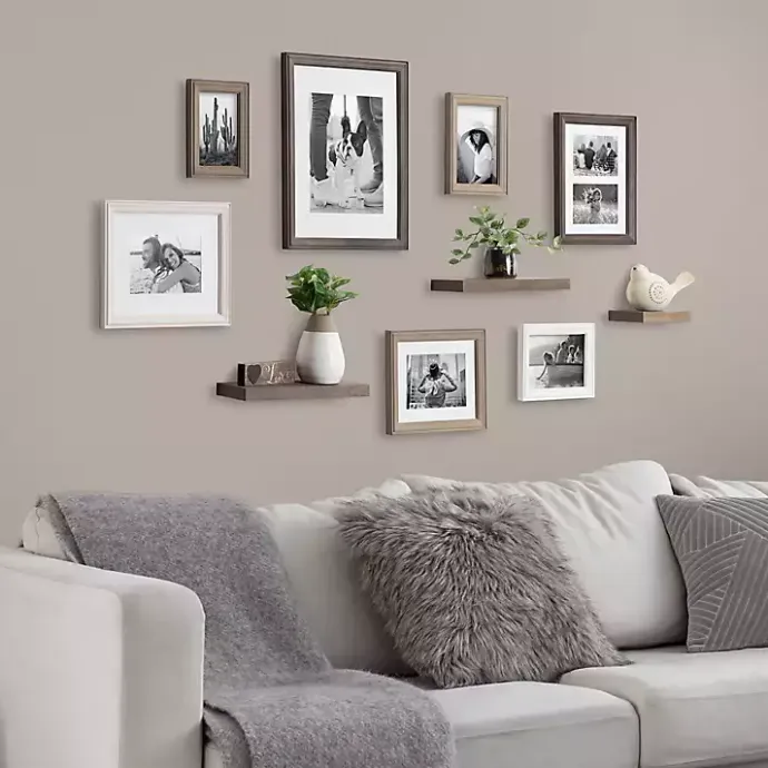 New Kirklands Home Bordeaux 10-pc. Gallery Wall Frame and Shelf Set