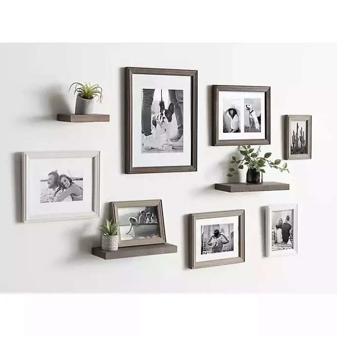 New Kirklands Home Bordeaux 10-pc. Gallery Wall Frame and Shelf Set