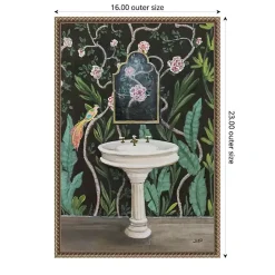 Clearance Kirklands Home Botanical Bath I Canvas Art Print