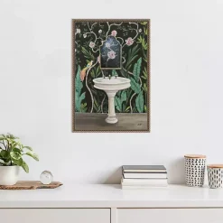 Clearance Kirklands Home Botanical Bath I Canvas Art Print