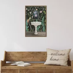 Clearance Kirklands Home Botanical Bath I Canvas Art Print