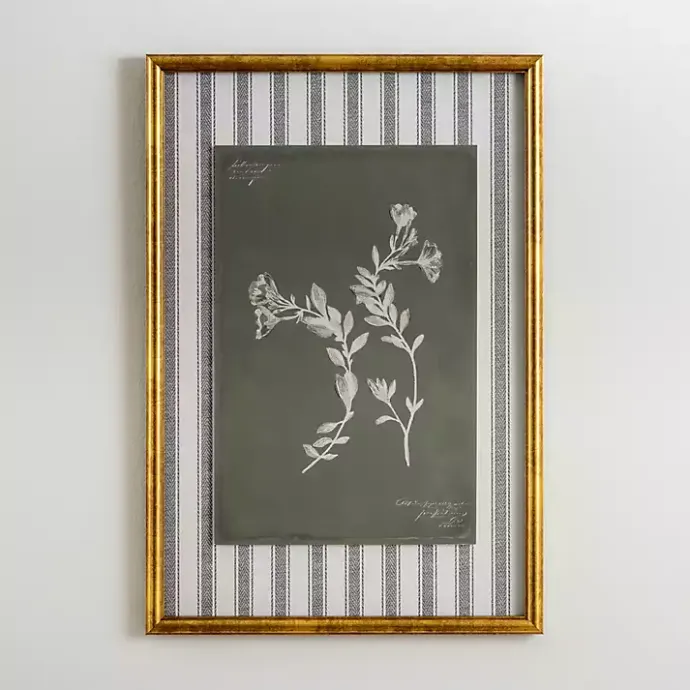 Best Kirklands Home Botanical Stripes I Framed Art Print